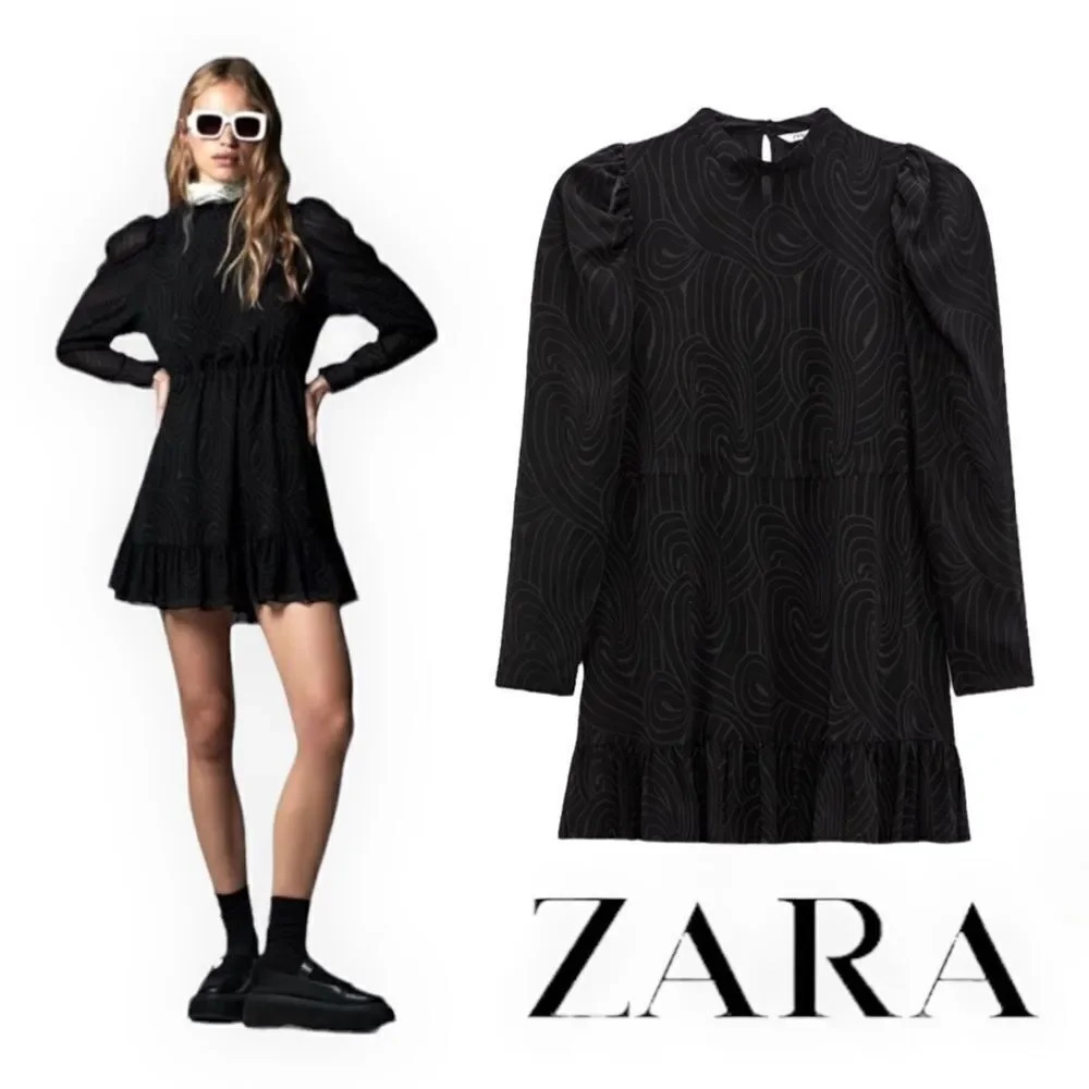 ZARA | Black | LONG SLEEVES DRESS